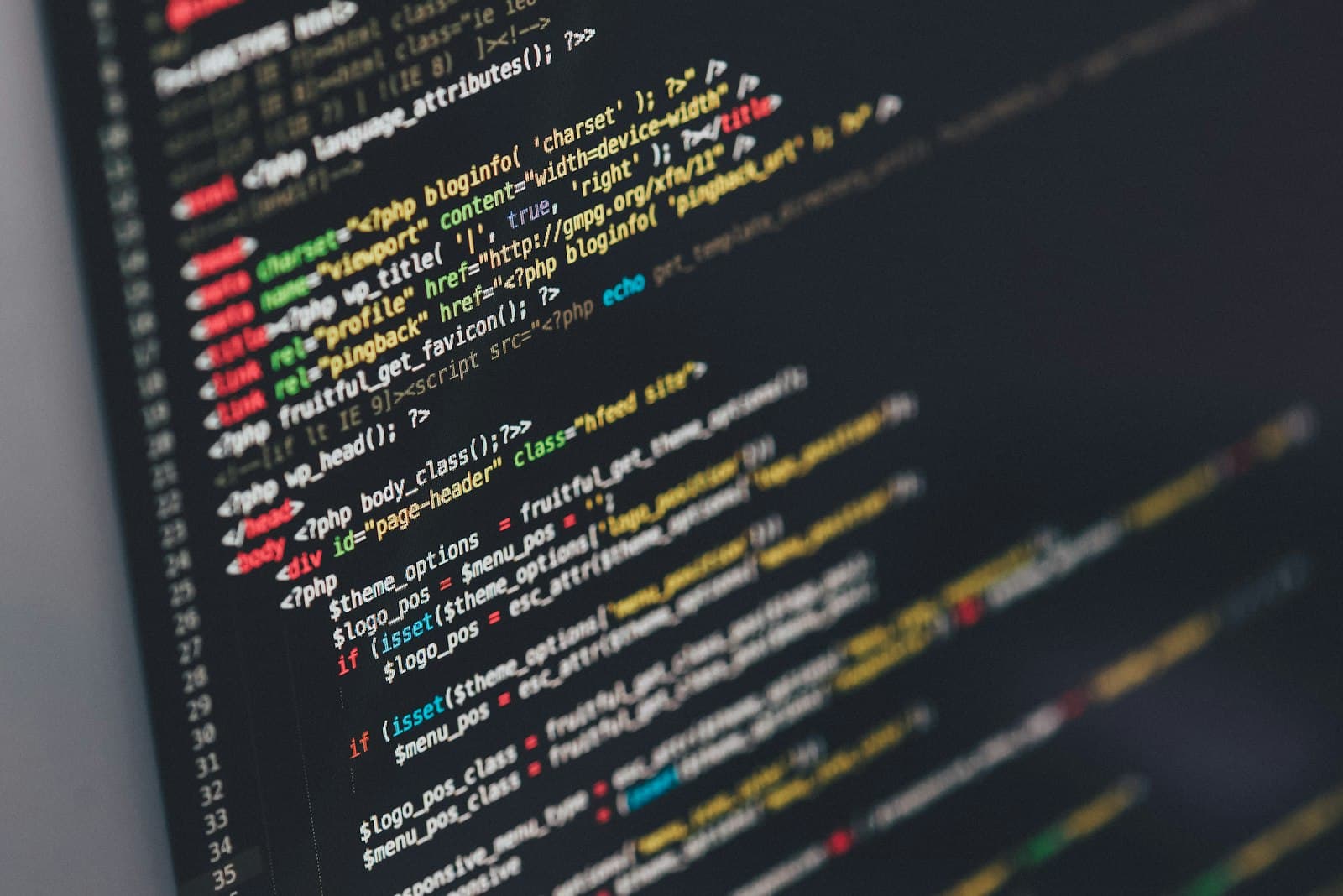 Code editor workspace representing native application backend development